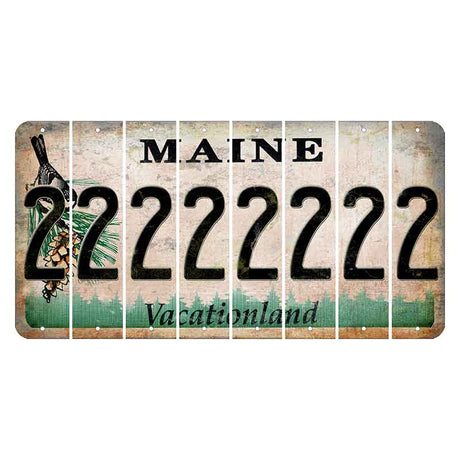 Maine Chickadee Cut License Plate Strips (Set of 8) 2