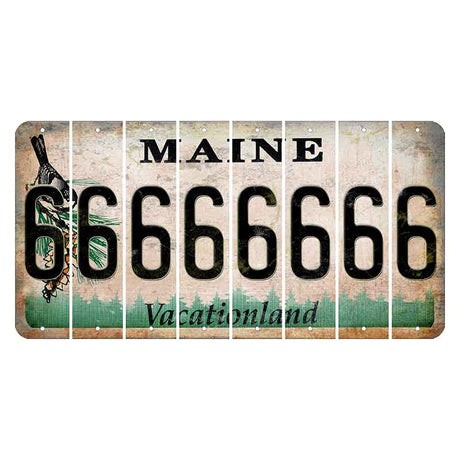 Maine Chickadee Cut License Plate Strips (Set of 8) 6