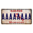 Maine Lobster Vacationland Cut License Plate Strips (Set of 8) A