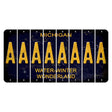 Michigan Water Winter Wonderland Cut License Plate Strips (Set of 8) A