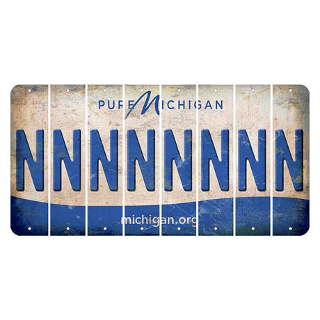 Michigan.org Cut License Plate Strips (Set of 8) N