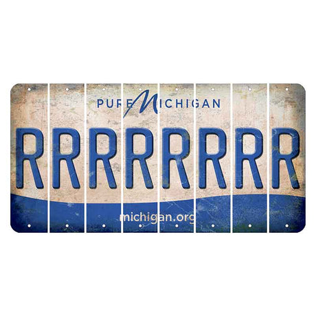 Michigan.org Cut License Plate Strips (Set of 8) R