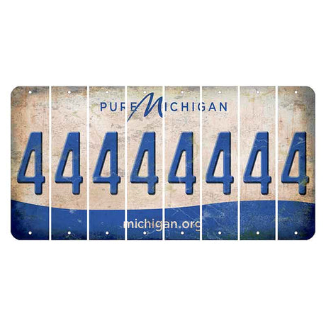 Michigan.org Cut License Plate Strips (Set of 8) 4