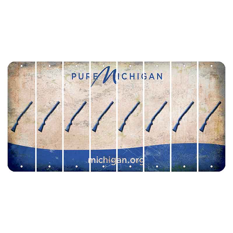 Michigan.org Cut License Plate Strips (Set of 8) Shotgun