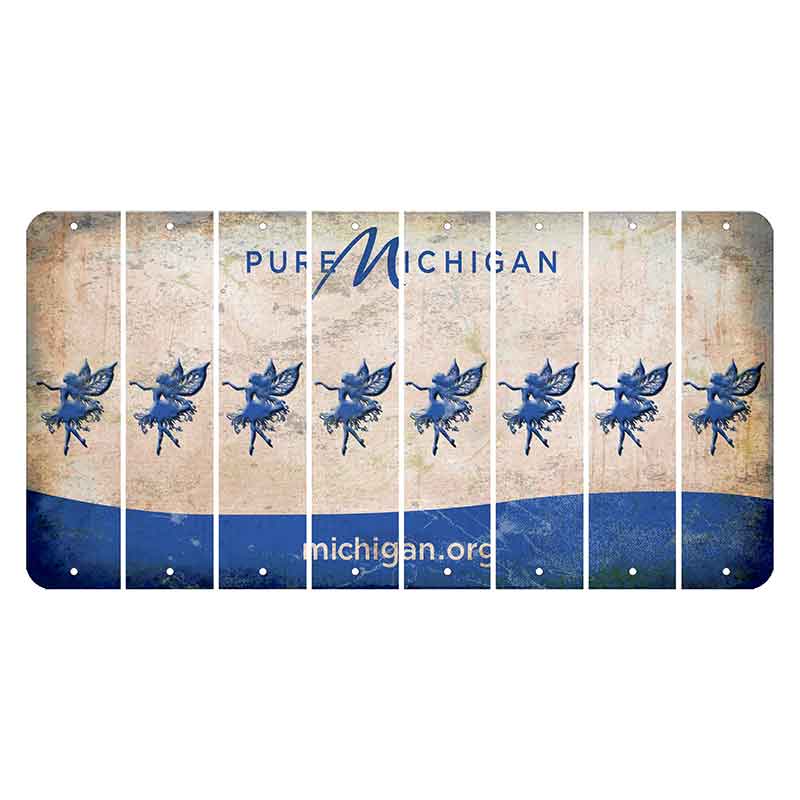 Michigan.org Cut License Plate Strips (Set of 8) Fairy