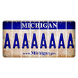 Michigan.gov Cut License Plate Strips (Set of 8) A