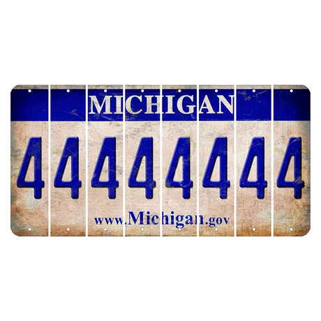 Michigan.gov Cut License Plate Strips (Set of 8) 4