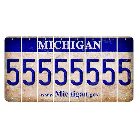 Michigan.gov Cut License Plate Strips (Set of 8) 5