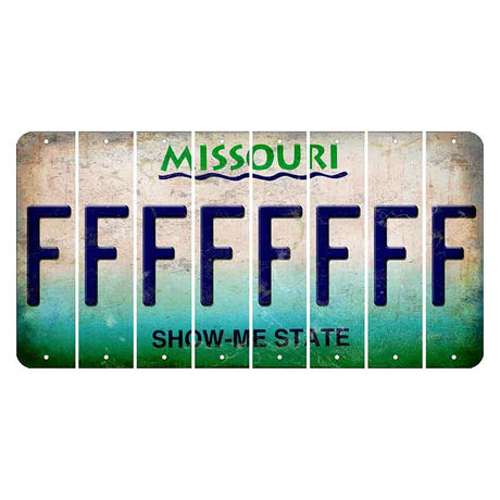 Missouri Show Me State Cut License Plate Strips (Set of 8) F