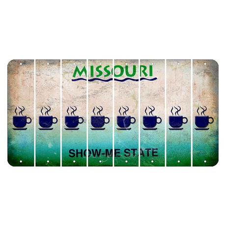 Missouri Show Me State Cut License Plate Strips (Set of 8) Coffee Mug