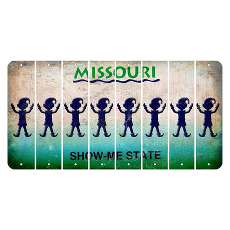 Missouri Show Me State Cut License Plate Strips (Set of 8) Elf