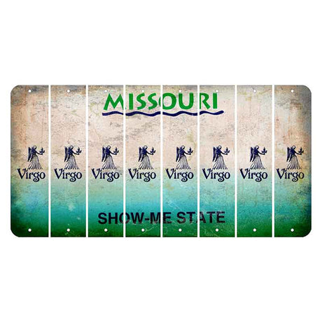 Missouri Show Me State Cut License Plate Strips (Set of 8) Zodiac Sign - Virgo