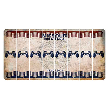 Missouri Bicentennial Cut License Plate Strips (Set of 8) PS Controller