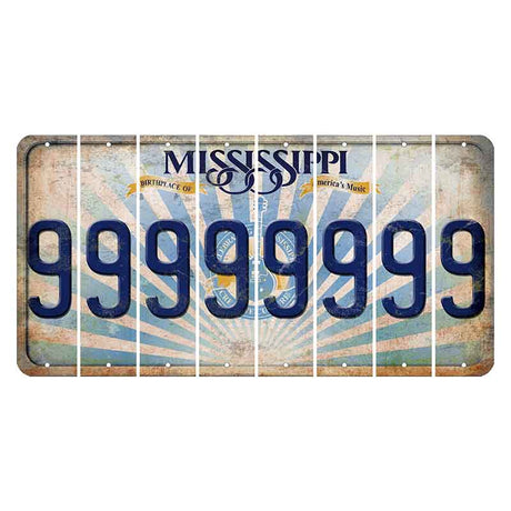 Mississippi Creative Culture Cut License Plate Strips (Set of 8) 9