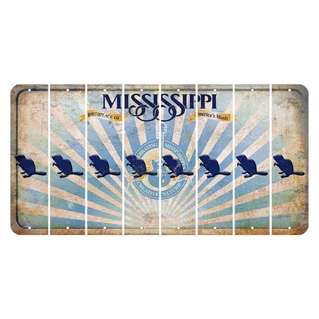 Mississippi Creative Culture Cut License Plate Strips (Set of 8) Beaver