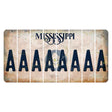 Mississippi Magnolia Blossom Cut License Plate Strips (Set of 8) A