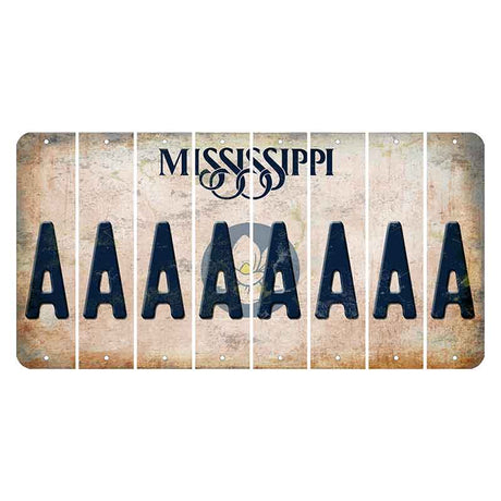 Mississippi Magnolia Blossom Cut License Plate Strips (Set of 8) A