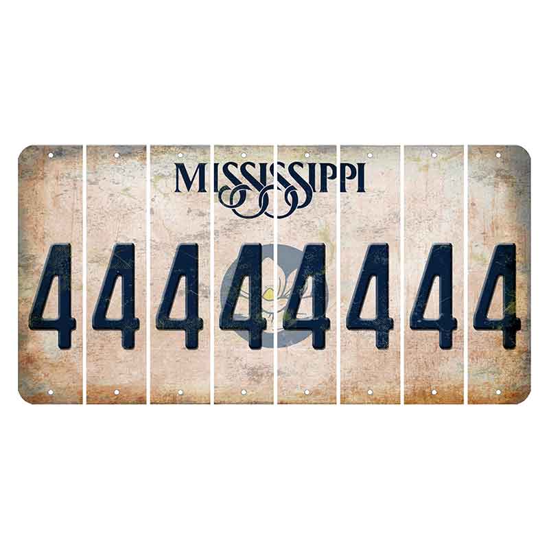 Mississippi Magnolia Blossom Cut License Plate Strips (Set of 8) 4