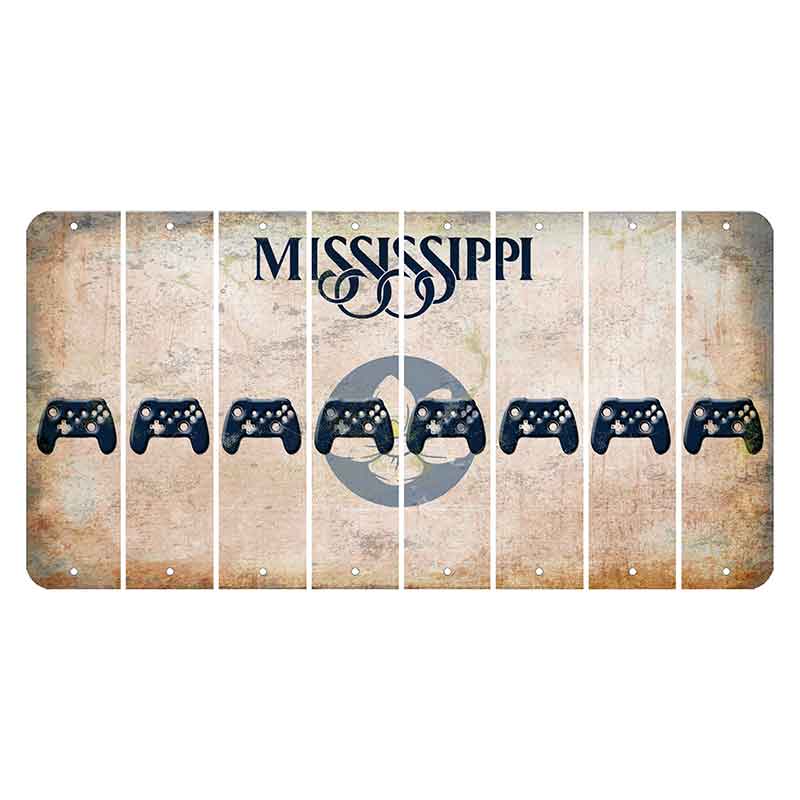 Mississippi Magnolia Blossom Cut License Plate Strips (Set of 8) X Controller