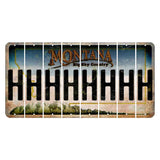 Montana Big Sky Country Cut License Plate Strips (Set of 8) H