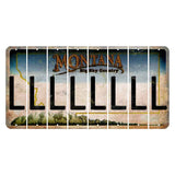 Montana Big Sky Country Cut License Plate Strips (Set of 8) L