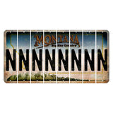 Montana Big Sky Country Cut License Plate Strips (Set of 8) N