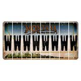 Montana Big Sky Country Cut License Plate Strips (Set of 8) W