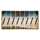 Montana Big Sky Country Cut License Plate Strips (Set of 8) Forward Slash