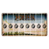 Montana Big Sky Country Cut License Plate Strips (Set of 8) Grenade