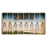 Montana Big Sky Country Cut License Plate Strips (Set of 8) Middle Finger