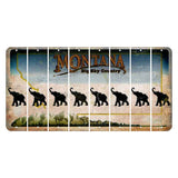 Montana Big Sky Country Cut License Plate Strips (Set of 8) Elephant