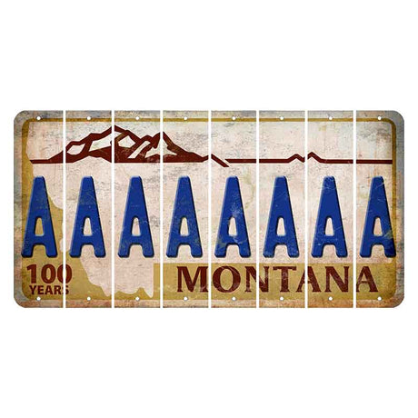 Montana Centennial Cut License Plate Strips (Set of 8) A