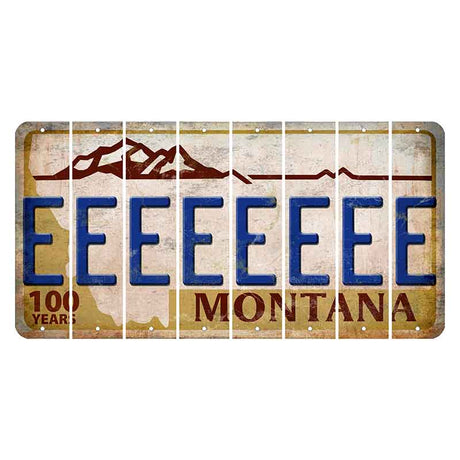 Montana Centennial Cut License Plate Strips (Set of 8) E