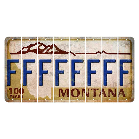 Montana Centennial Cut License Plate Strips (Set of 8) F