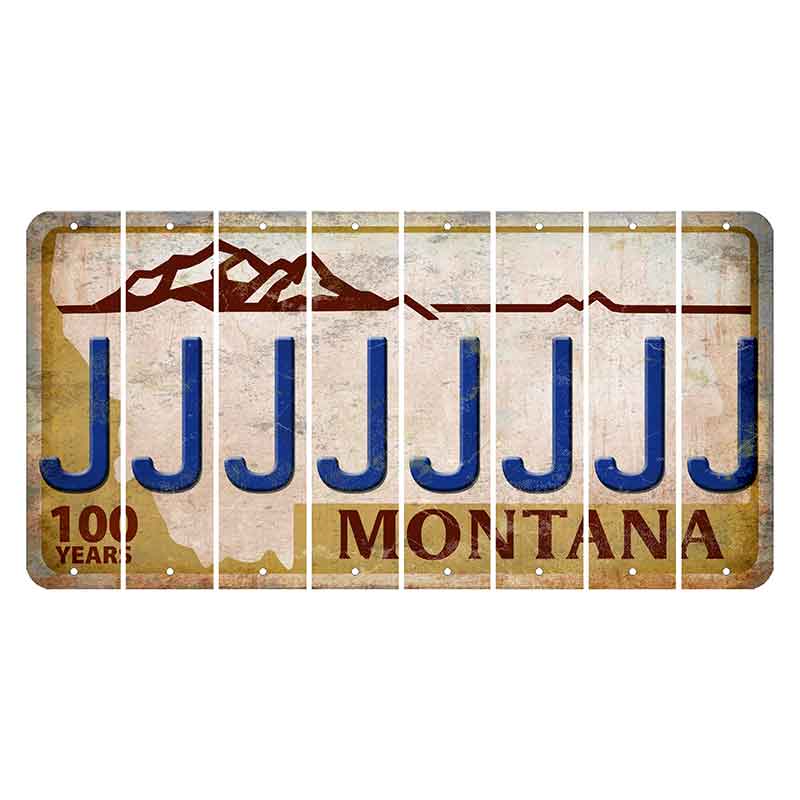 Montana Centennial Cut License Plate Strips (Set of 8) J