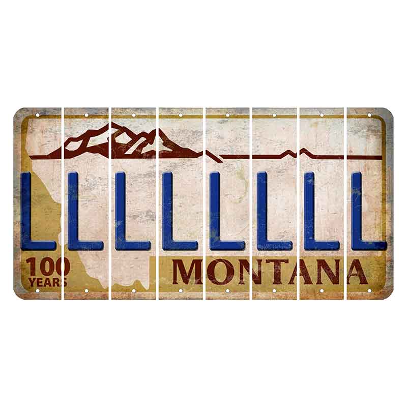 Montana Centennial Cut License Plate Strips (Set of 8) L