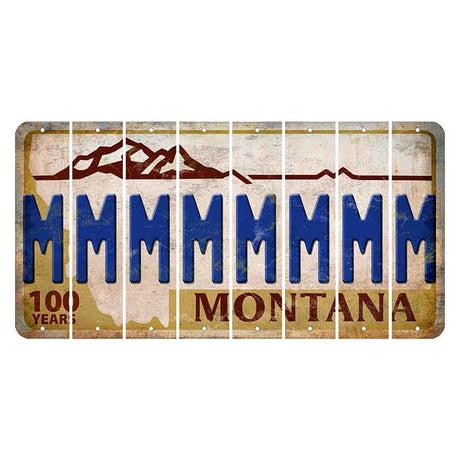 Montana Centennial Cut License Plate Strips (Set of 8) M