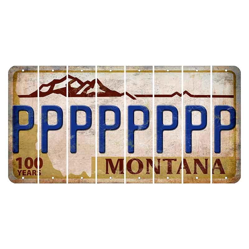 Montana Centennial Cut License Plate Strips (Set of 8) P