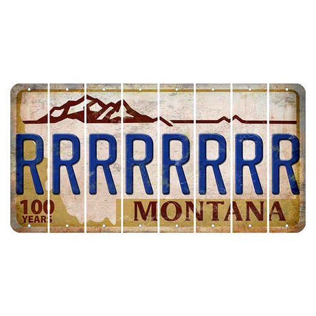 Montana Centennial Cut License Plate Strips (Set of 8) R