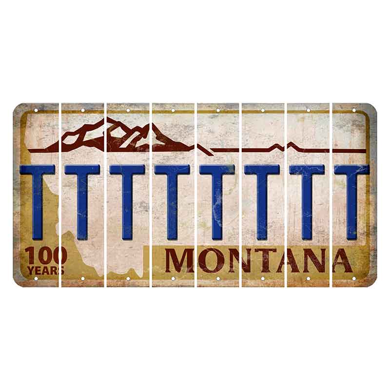 Montana Centennial Cut License Plate Strips (Set of 8) T