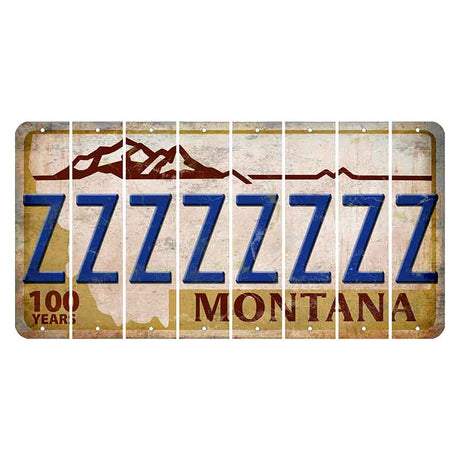 Montana Centennial Cut License Plate Strips (Set of 8) Z