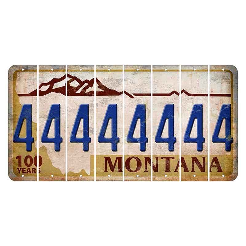 Montana Centennial Cut License Plate Strips (Set of 8) 4