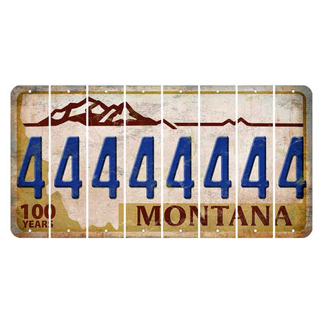 Montana Centennial Cut License Plate Strips (Set of 8) 4