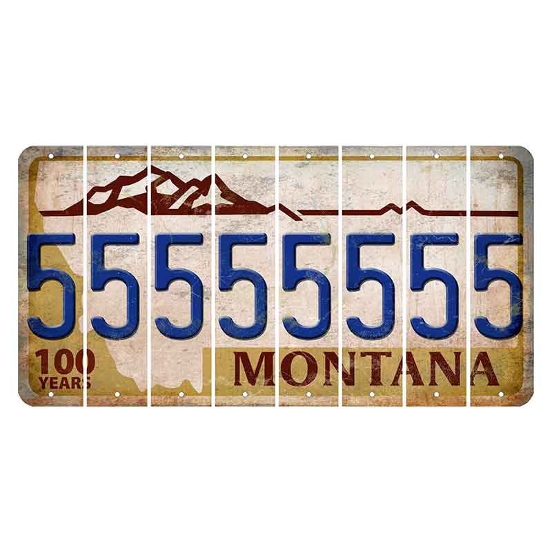 Montana Centennial Cut License Plate Strips (Set of 8) 5