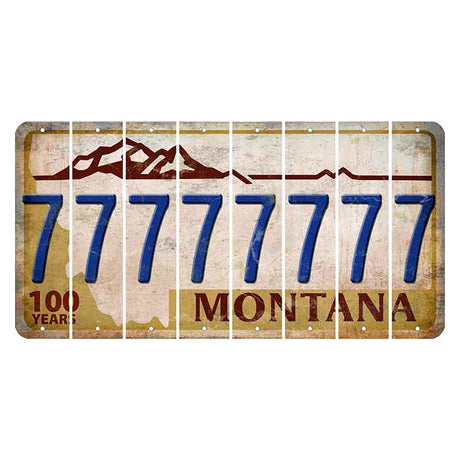 Montana Centennial Cut License Plate Strips (Set of 8) 7