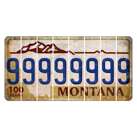 Montana Centennial Cut License Plate Strips (Set of 8) 9