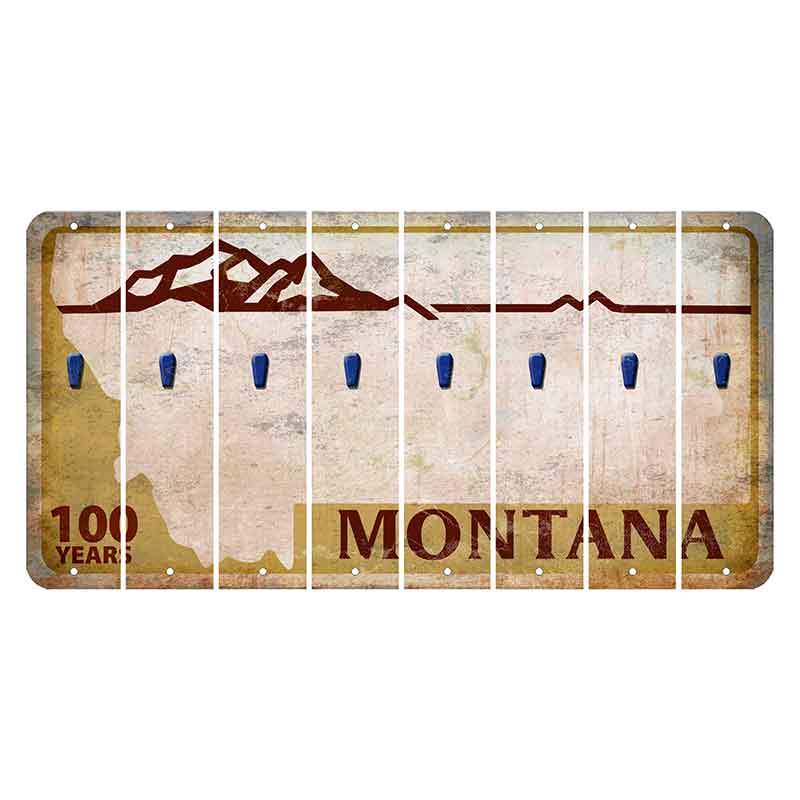 Montana Centennial Cut License Plate Strips (Set of 8) Apostrophe