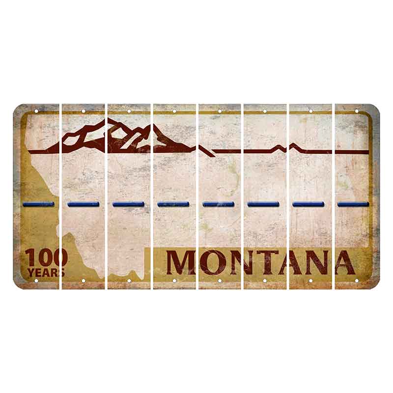 Montana Centennial Cut License Plate Strips (Set of 8) Hyphen