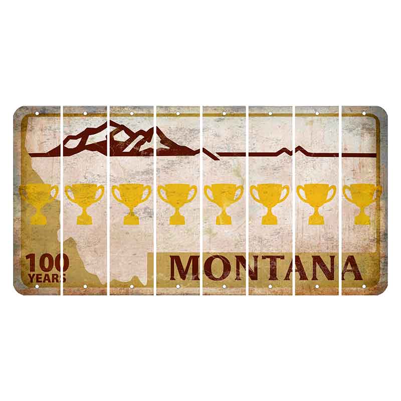 Montana Centennial Cut License Plate Strips (Set of 8) Trophy