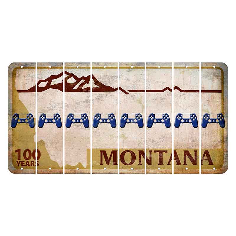 Montana Centennial Cut License Plate Strips (Set of 8) PS Controller